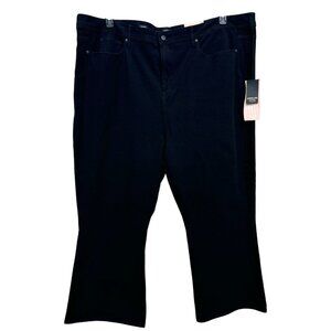 NYDJ Curves 360 - Bootcut Sculpt Crop Jeans Denim Black Size 28 (4X) NEW